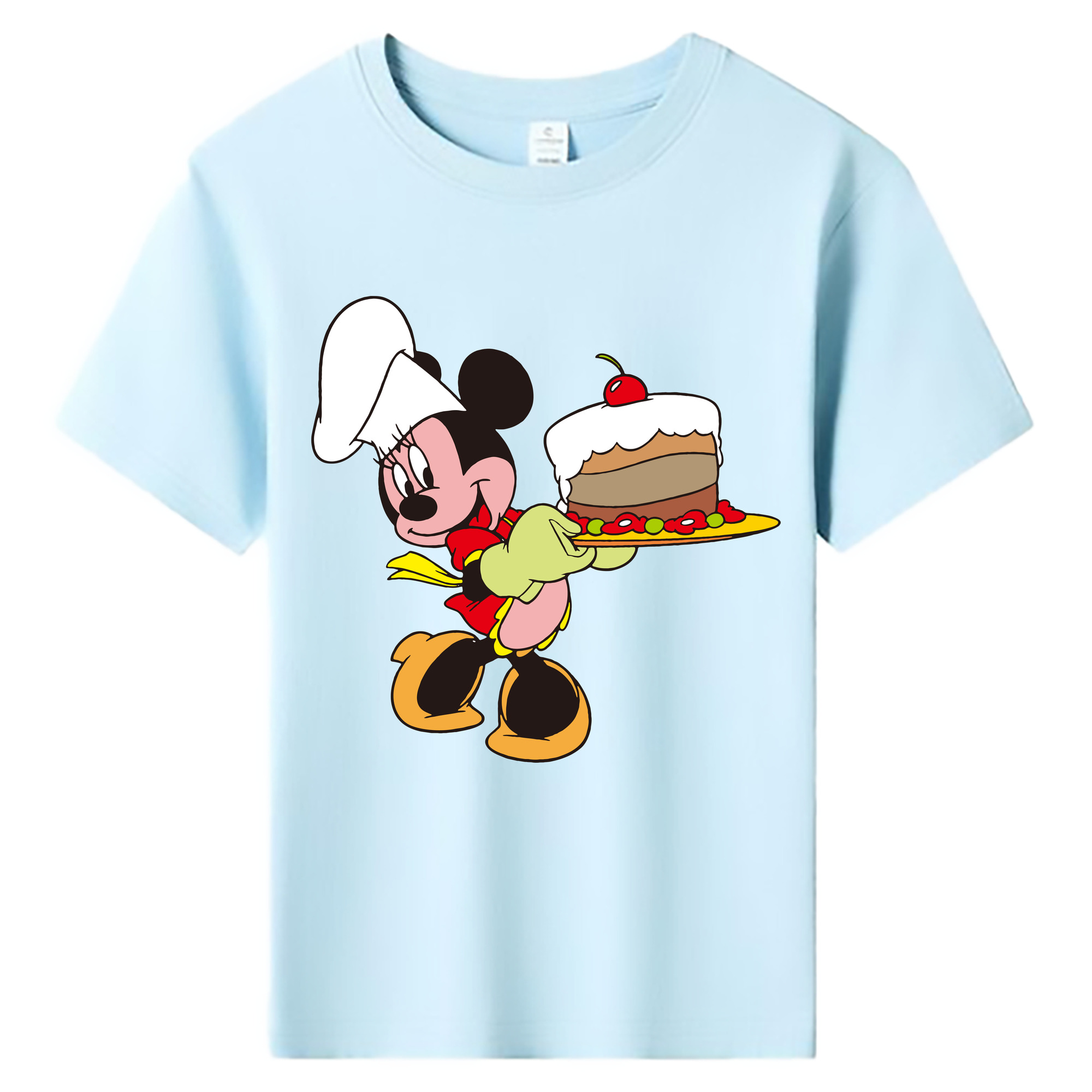 ミッキーマウス Mickey Mouse 綿100％キッズTシャツ（フロントプリント）
